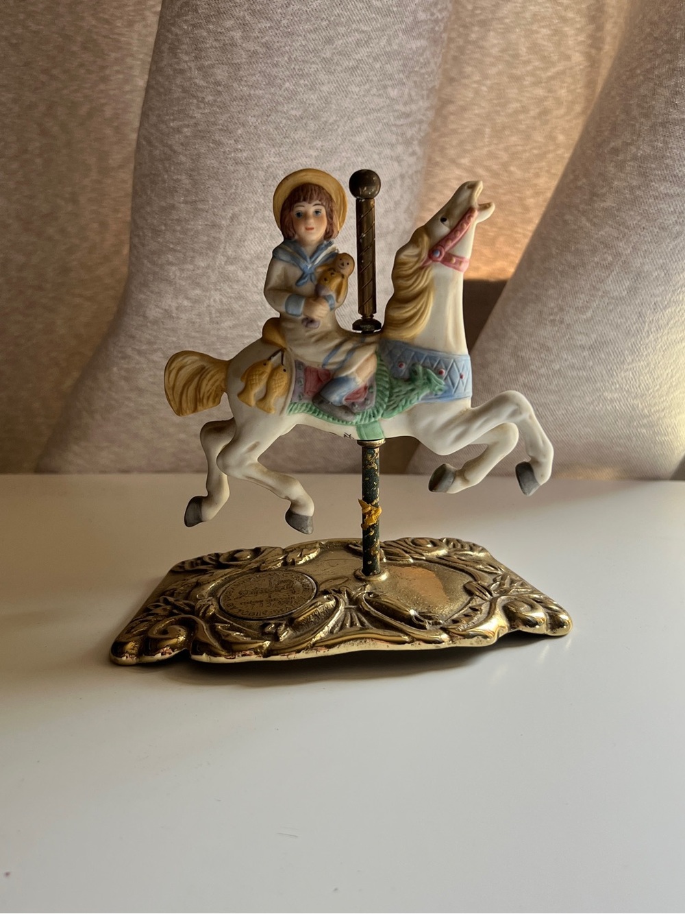 Vintage Tobin Fraley American Carousel Horse Figurine #713/9800 Willitts 1988